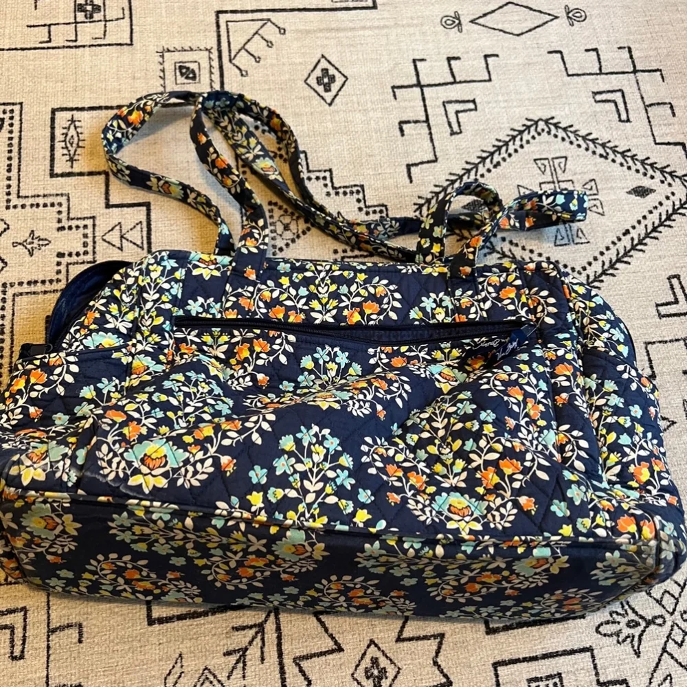 Vera Bradley Floral Blue Multi Tote Bag